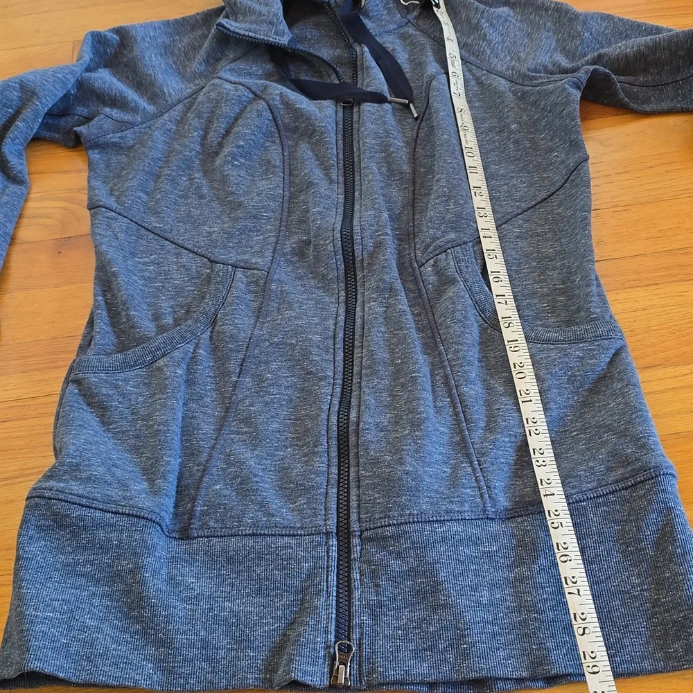 Athleta CYA Heathered Blue Hoodie Sweatshirt- M - Picture 8 of 12